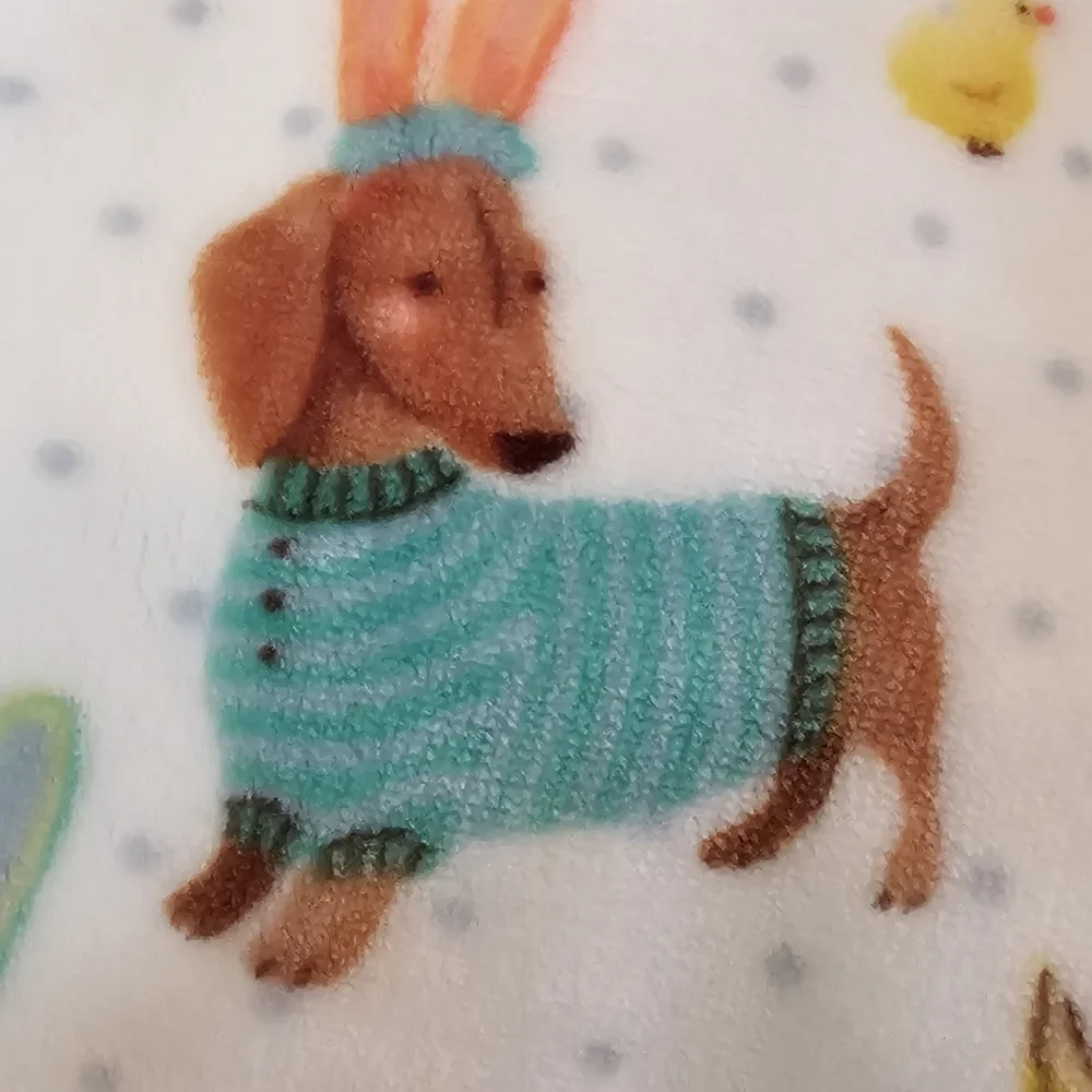 Throw Blanket Easter Themed Dog Lover - Picture 4 of 6